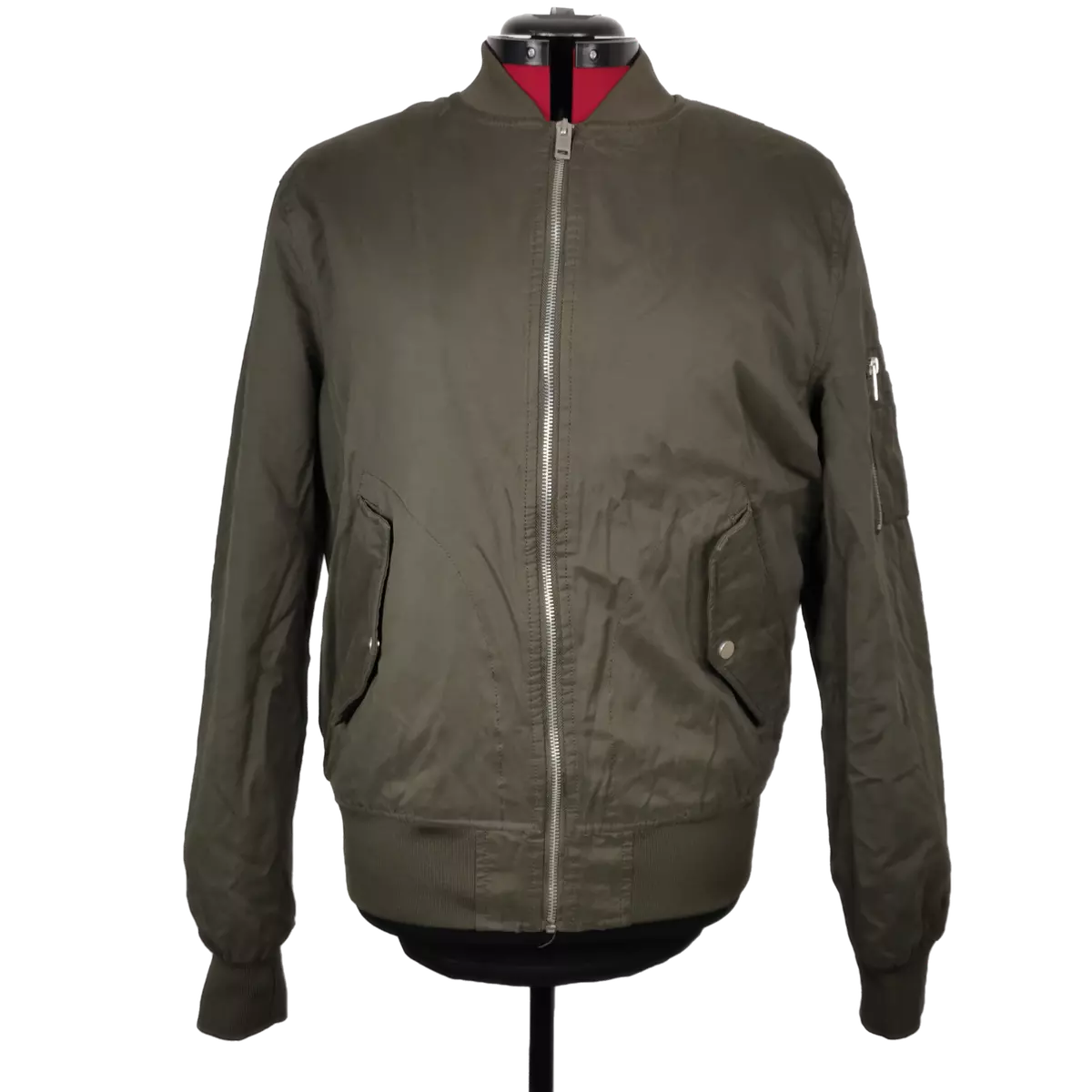 Men's grey bomber jacket new look cheap