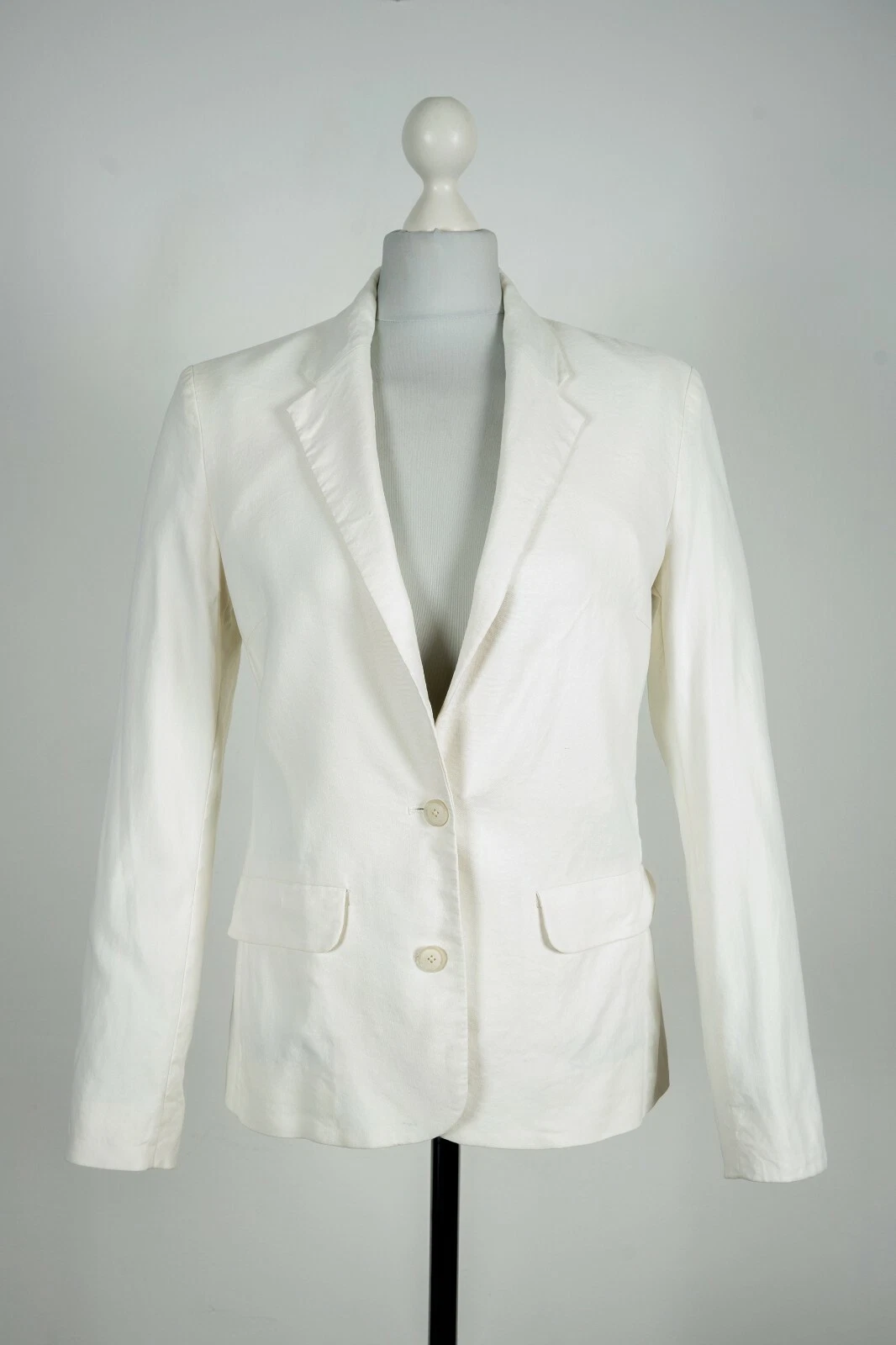 Blazer da donna bianco acne studios lino taglia 34