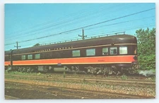 Postcard Illinois Central RR Boat-tail Observation 3305 on 1968