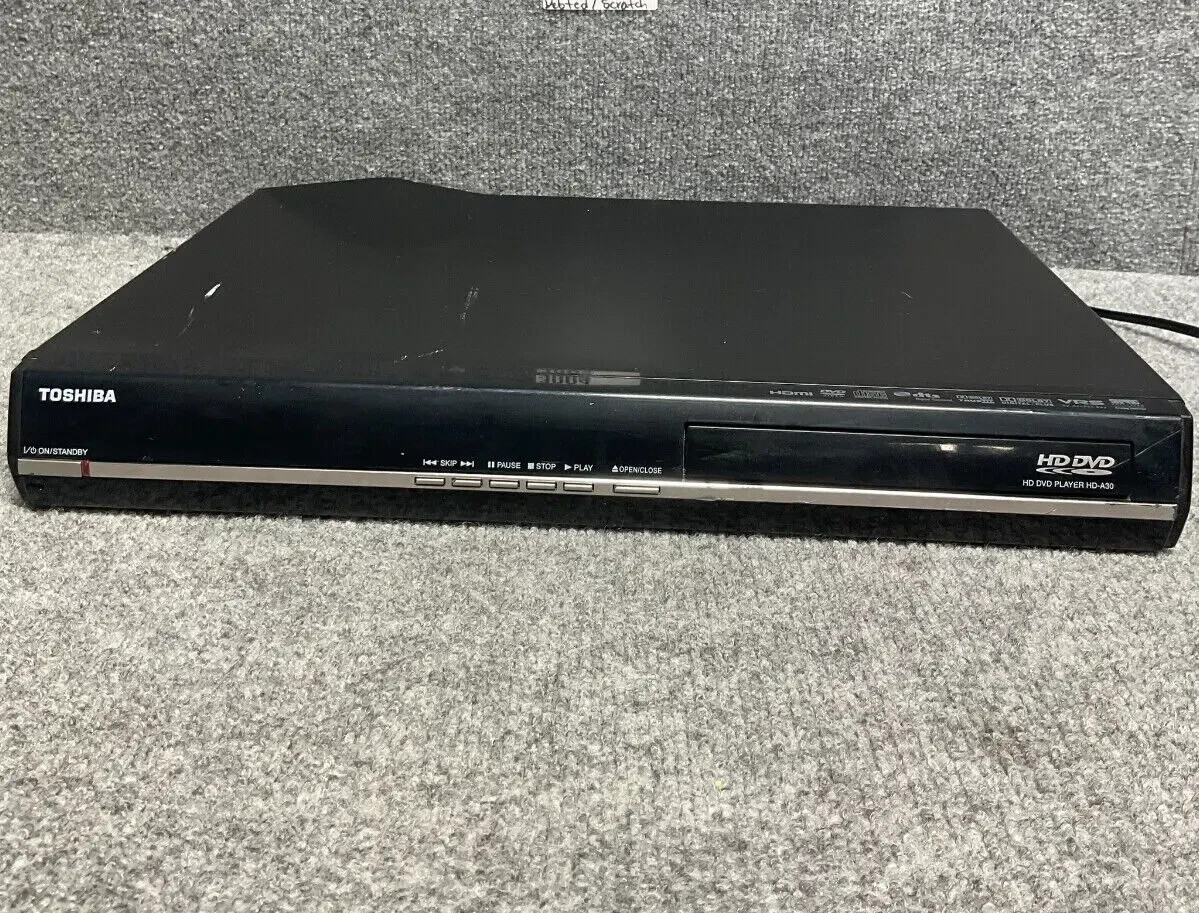 TOSHIBA HD DVD Player HDA30KU, HDMI, DTS Digital Surround In Black W/O