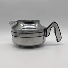 Brewmatic Co Tea Coffee Pot Decanter Carafe W/Lid 18-8 DSS-12 Stainless Steel