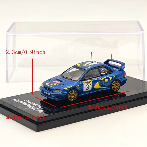 1/64 Hobby Japan SUBARU IMPREZA WRC 1997 #3 MONTE-CARLO Blue Diecast Models Car - Bild 2 von 8