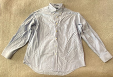 CHAPS Men's Blue Oxford Long Sleeve Wrinkle Free Button Down Size XL