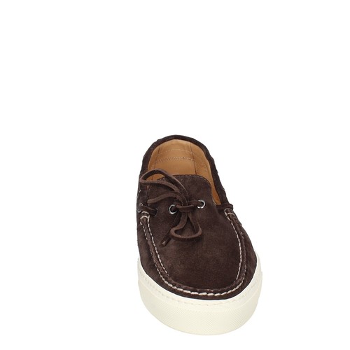 Scarpe uomo STOKTON 42 EU mocassini marrone camoscio EX37-42 - Photo 4 sur 5