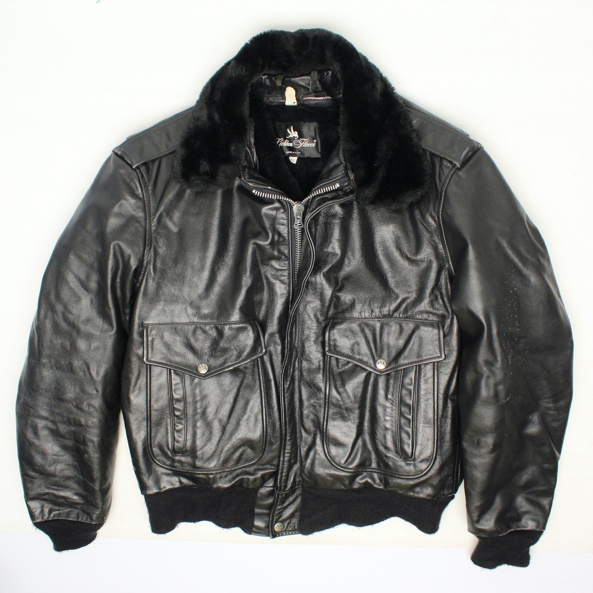 レザージャケット Fleece Golden 44 blog garage ataco – Jacket Leather G-1Type FLEECE GOLDEN USA ジャケット・アウター