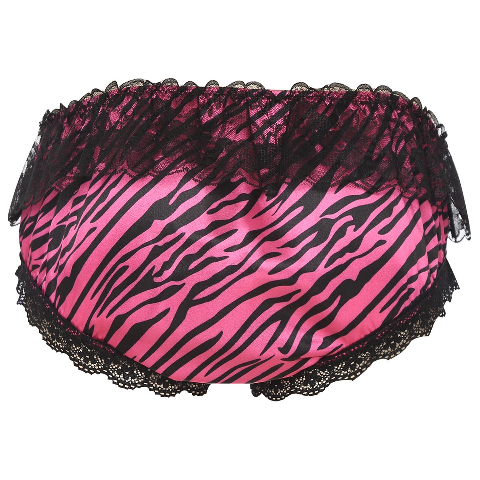 Men Satin Ruffle Briefs | Sissy Lingerie Underwear