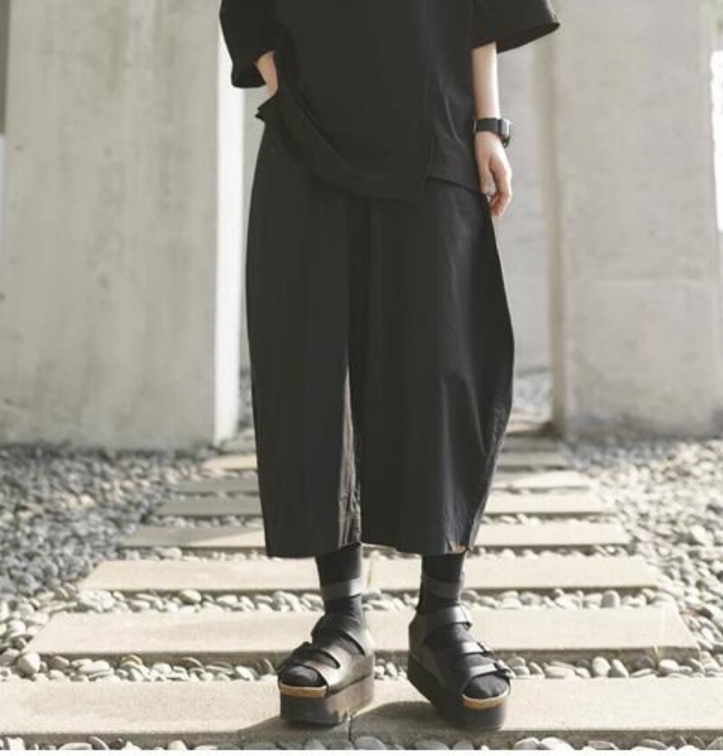 Japanese Style Retro loose Wide-leg Pants Women Casual
