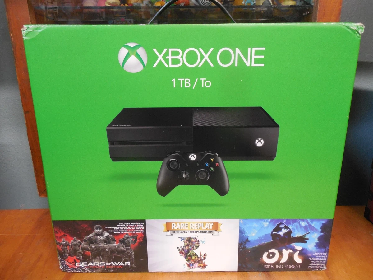 Xbox One 1TB Console - 3 Games Bundle (Gears of War: Ultimate Edition +  Rare Replay + Ori and the Blind Forest)