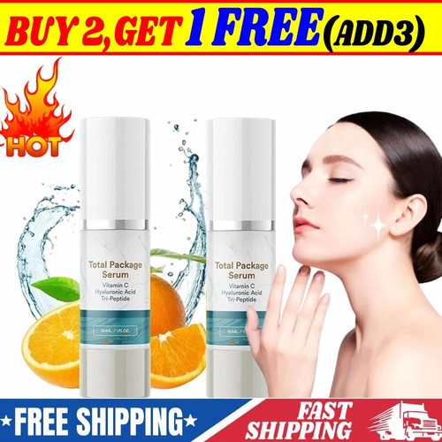 Total Package Serum,All-In-One Vitamin C,Hyaluronic Acid,Peptides Serum For Face