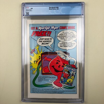 Daredevil #196 (1983) CGC 9.8, 1st meet Wolverine, 1st Lord Dark