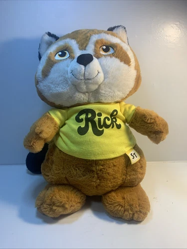Hallmark Shirt Tales Rick Raccoon Plush 16" Large Stuffed Animal Ultra Soft