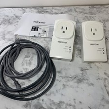 TRENDnet TPL-407E2K 500 AV Compact Powerline Adapter Kit /w Pass Through