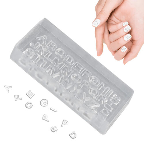 Silicone Nail Art Mold Alphabet Resin Mold DIY Making Casting Epoxy Craft Tools