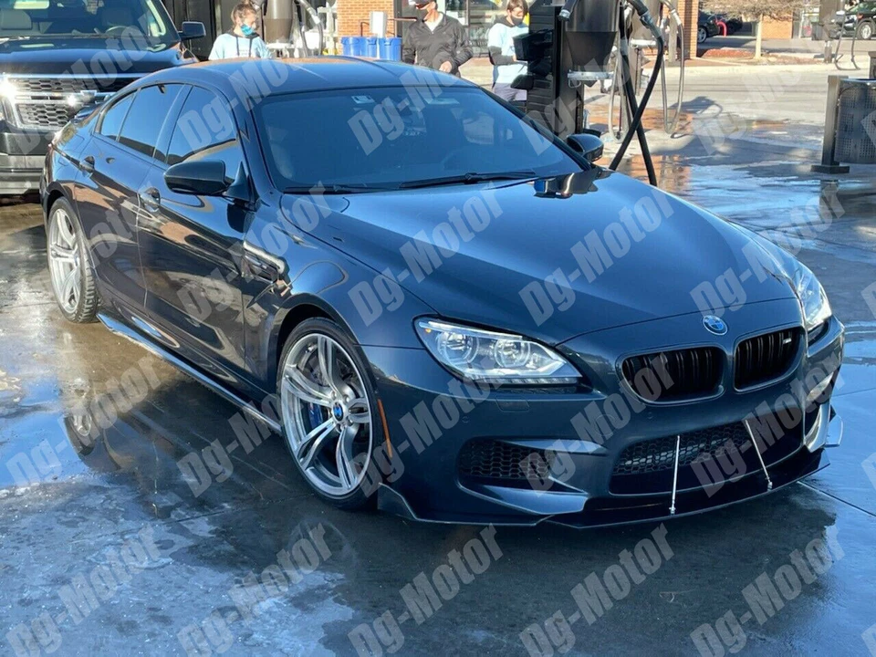 Divisor de labios de parachoques delantero + varilla de puntal para BMW F30 F80 E90 M4 M3 328i 528i 330i Foto 4 de 4