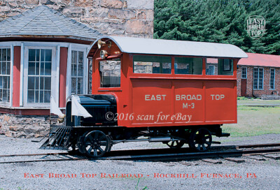 EBT/Nash East Broad Top Railroad Inspection Car Postcard NOS New Old Stock