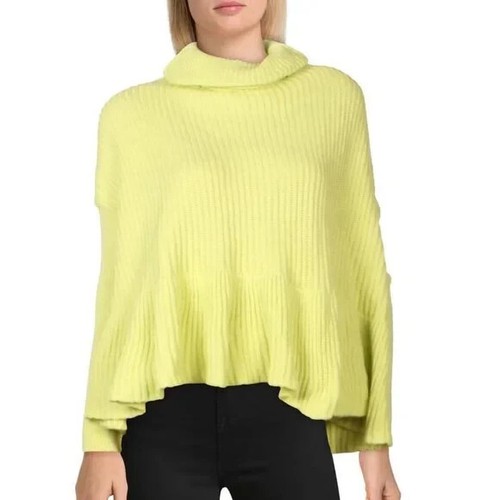 Free People Mujer Nuevo Grande Llave Lima Gran Tamaño Capucha Cuello Alto Suéter - Imagen 1 de 9