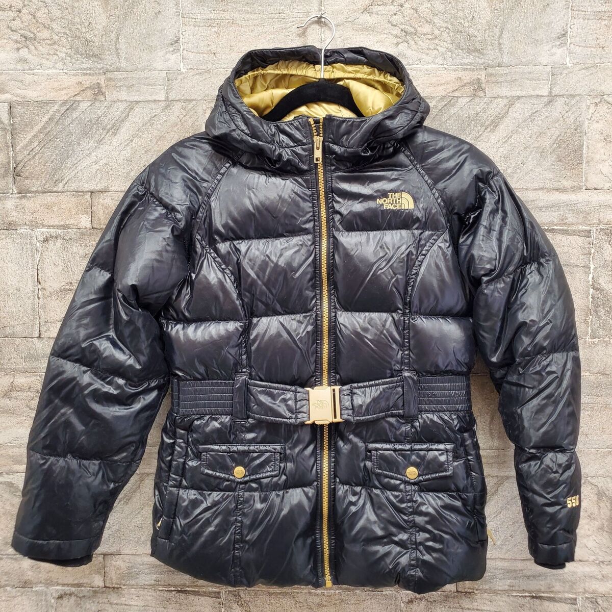 The North Face 550 Belted Goose Down Cocolee Black Gold The North Face 550 Belted Goose Down Cocolee Black Gold