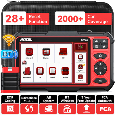 Bidirectional Car OBD2 Scanner Diagnostic ECU Coding Oil TPMS EPB DPF TPS SAS