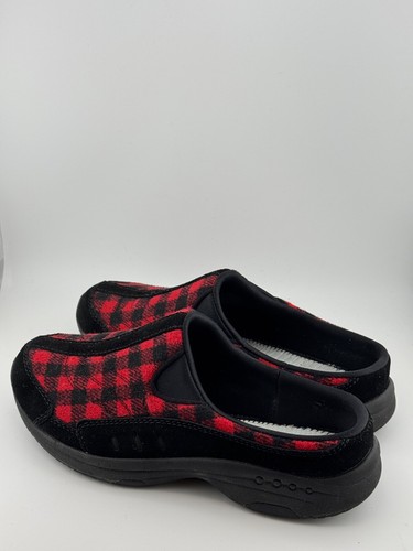 Women's Leather/Textlile Easy Spirit Travelport Clog Black/Red Size 6.5 Medium - Picture 2 of 9