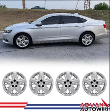 4PCS/Set 18 inch Steel Wheel Hubcaps for 2014-2020 CHEVY IMPALA Bolt-On  Lacquer