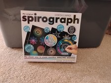 NEW  Original Spirograph Scratch  Shimmer Set W/Glitter Wheels  Deluxe Ring