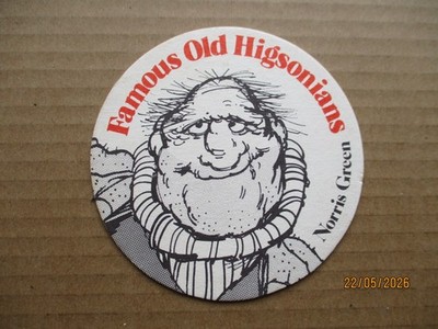 Berühmter alter Higsonians Higsons Bierdeckel - Norris Green
