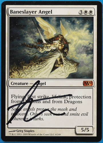 Baneslayer Angel Magic 2010 / M10 NM Mythic Rare SIGNED CARD (504712) ABUGames - Picture 1 of 2
