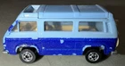 Vintage Hot Wheels Blackwall 1981 Two-Tone Blue Sunagon VW Van Popup