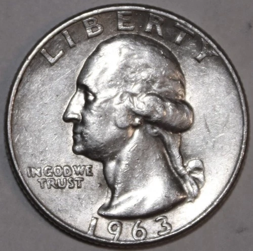 1963-D Washington Quarter - 90% Silver - XF/AU - #0657EA