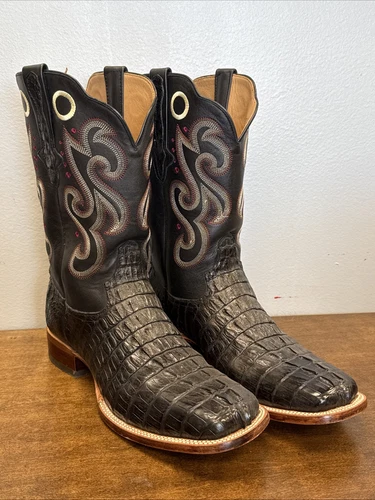 ❤️ Botas de Colección Don Cuco’s Vaquero Occidental Personalizadas Piel de Cocodrilo EE. UU. 12 - Imagen 1 de 17