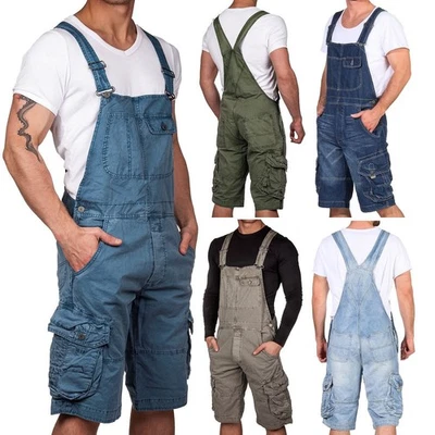 Jet Lag Herren Overall Shorts Herrenhose Latzhose Cargoshort Cargo Hose Jumpsuit - Bild 1 von 4