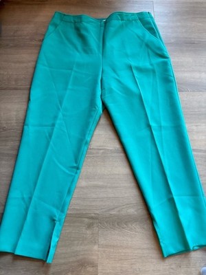Trina Turk Straight-Leg Trousers in Turqoise