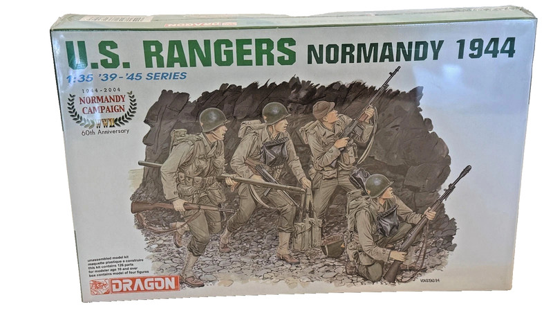 DRAGON 1:35 SCALE 39-45 SERIES " U.S. RANGERS NORMANY 1944 " #6345