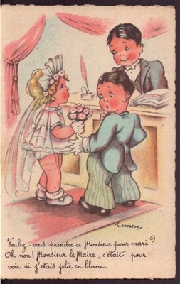 CP ''Do you want to take this gentleman for husband?'' Gougeon Illustrator