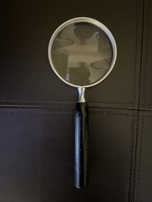 Vintage 8 Inch Magnifying Glass with Wooden Handle