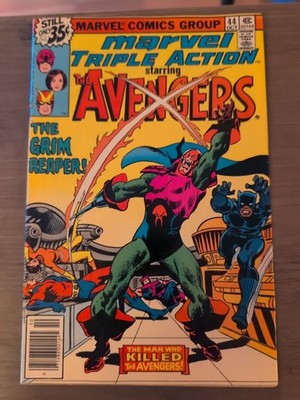 Marvel Triple Action #44 NM-(9.0) 1978 - Reprints 1st Grim Reaper - Avengers #52