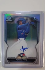 2023 Bowman Chrome - Prospect Autographs Adrian Pinto #CPA-API Refractor /499...