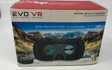EVO VR Black Adjustable Strap Portable Virtual Reality Headset Not Tested