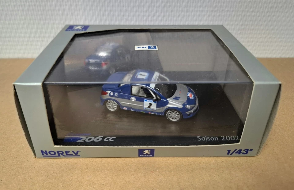 Peugeot 206 CC 2002 Cofanetto 1/43 Norev Box Vetrina - Immagine 3 di 3