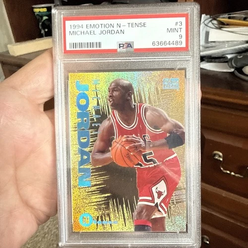 Michael Jordan 1994-95 Skybox Emotion N-tense PSA 9 MINT # 3 Awesome Mint Card!!