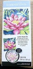 Dimensions Latch Hook Kit Dragonfly And Lily Pad 12"x12" 72-75197