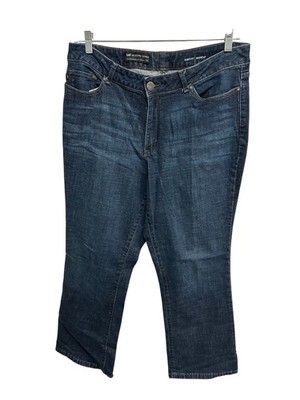 Lee Modern Series Dark Wash Curvy Fit Bootcut Jeans Size 16W Denim Flattering