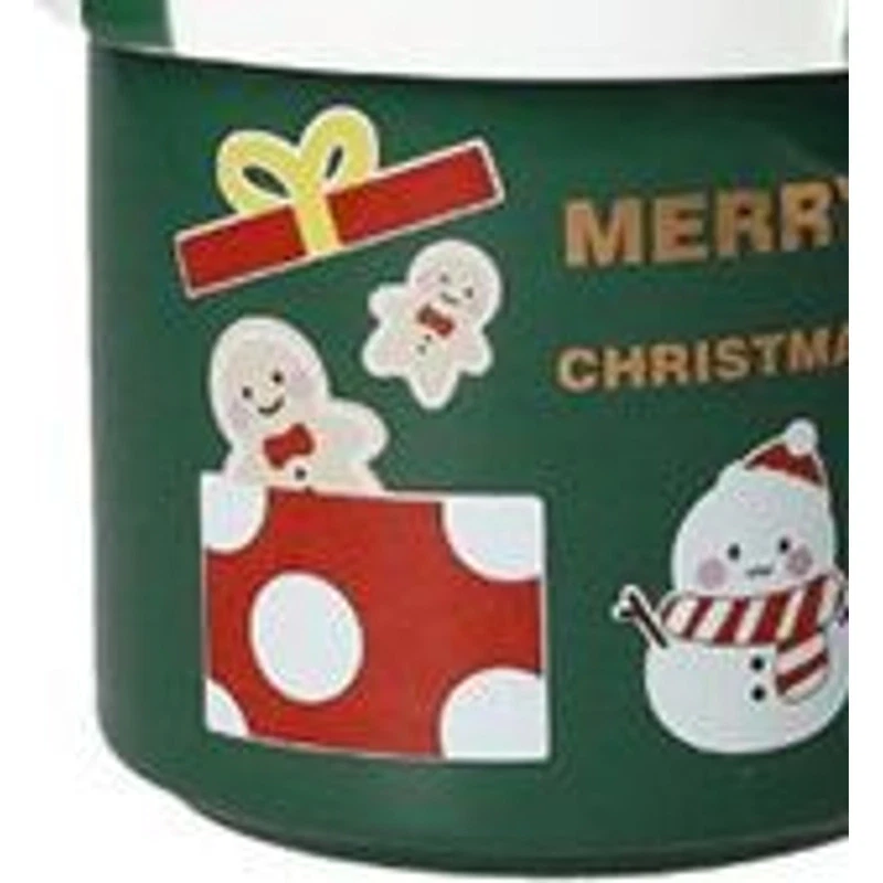 Mug Natale con Tappo e Cucchiaino Babbo Natale BRANDANI Ginger Verde 400 ml, fotografia 5 di 9