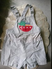 Vintage 80s Carters Infant Onepeice Frog Boat 24months