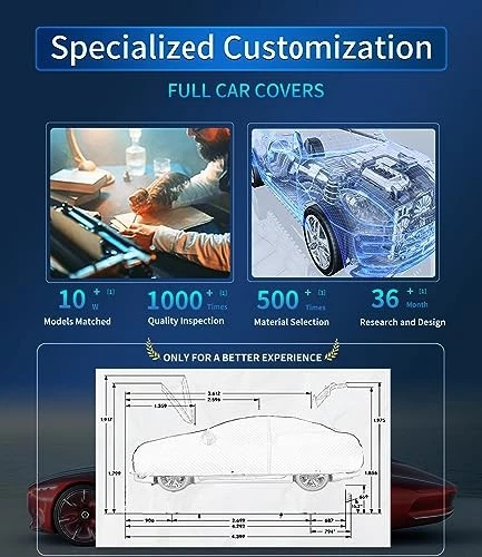 For GMC Envoy 2002-2010 Waterproof Car Cover 7 Layers All Weather with Zipper Foto 3 de 4