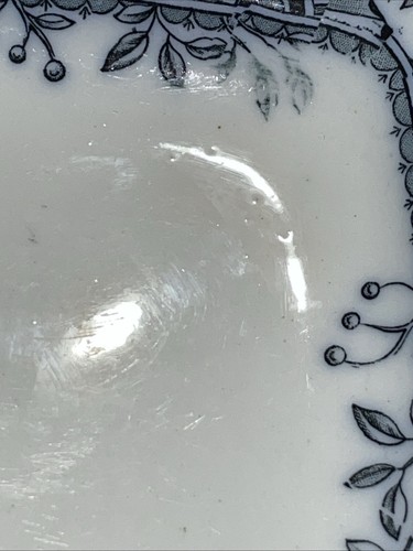 WH GRINDLEY BLUE TRANSFER IRONSTONE PLATTER TROY PATTERN 14" x 10.25" - Picture 19 of 20
