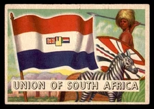1956 Topps Flags of the World #9 Union Of South Africa VG/EX *e2