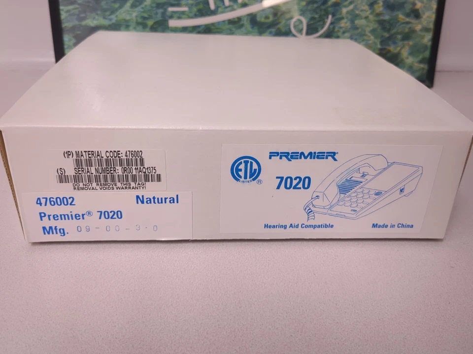 Teléfono con cable vintage Premier 7020 HAC modelo 476002 color natural/beige Foto 2 de 3