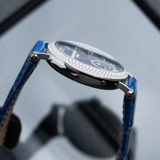 Patek Philippe Complications UNWORN 2025 Ladies Moon Phase Blue White Gold Watch 8