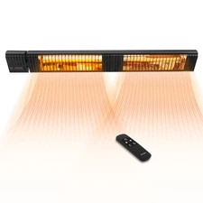 Infrared Electric Patio Heater 3000W Carbon Fiber Heating for Outdoor Porch Deck